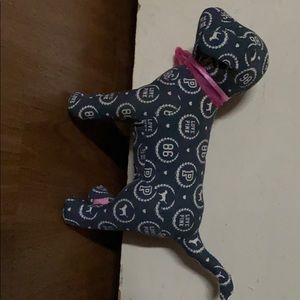 Gray Victoria secret with pink ribbon